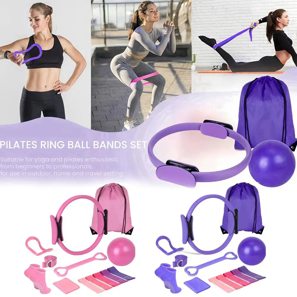 Pilates Ring Set 13 Pcs – Home Gym Equipment for Women